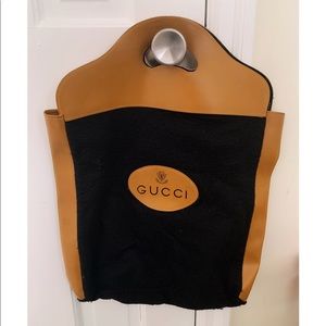 VINTAGE GUCCI rare travel tote leather AUTHENTIC